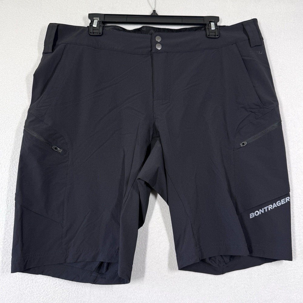 Bontrager Shorts Men XL Evoke Mountain Bike Biking Semi Fitted Black Nylon Blend